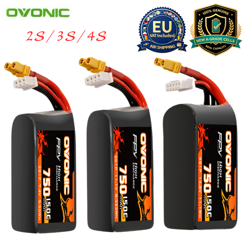 HOT OVONIC 150C 750mAh 7.4V/11 - Drone Racing Battery ulasan dan harga