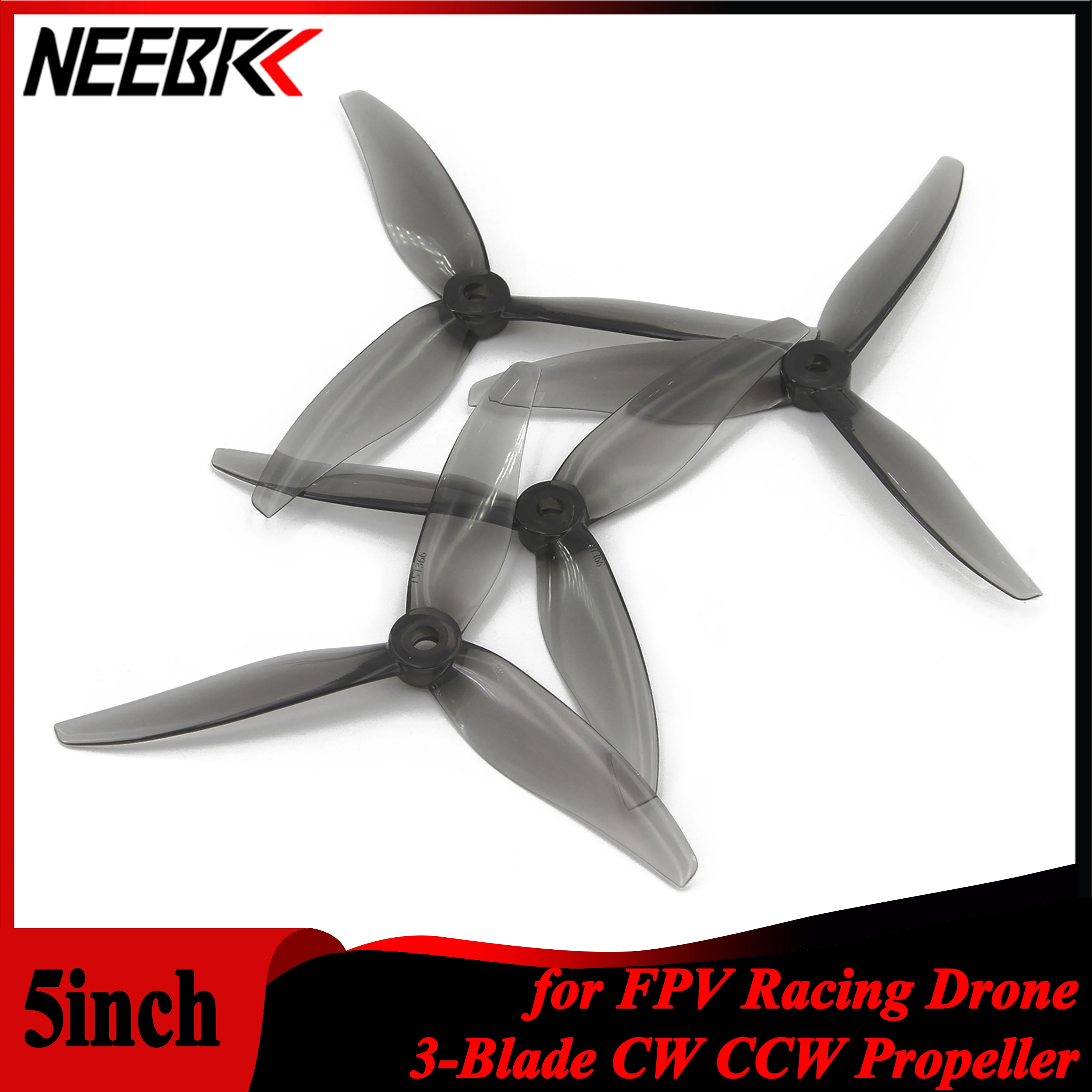 NEEBRC 12 Pairs 5 inch Props 3 - Drone Racing Motor ulasan dan harga